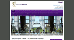 Desktop Screenshot of paradiseevents.com